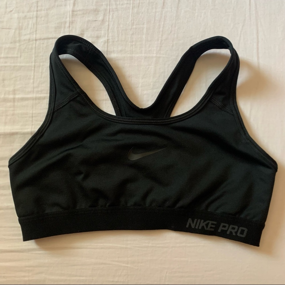 Women’s Nike Pro Sports Bra (Black) Size Small